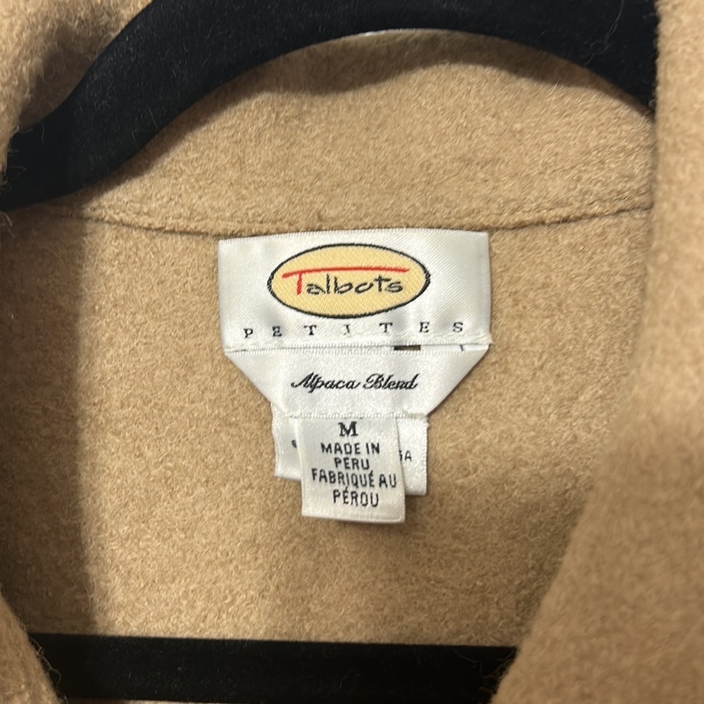Talbots Camel Wool Chore Jacket - Picture 2 of 4